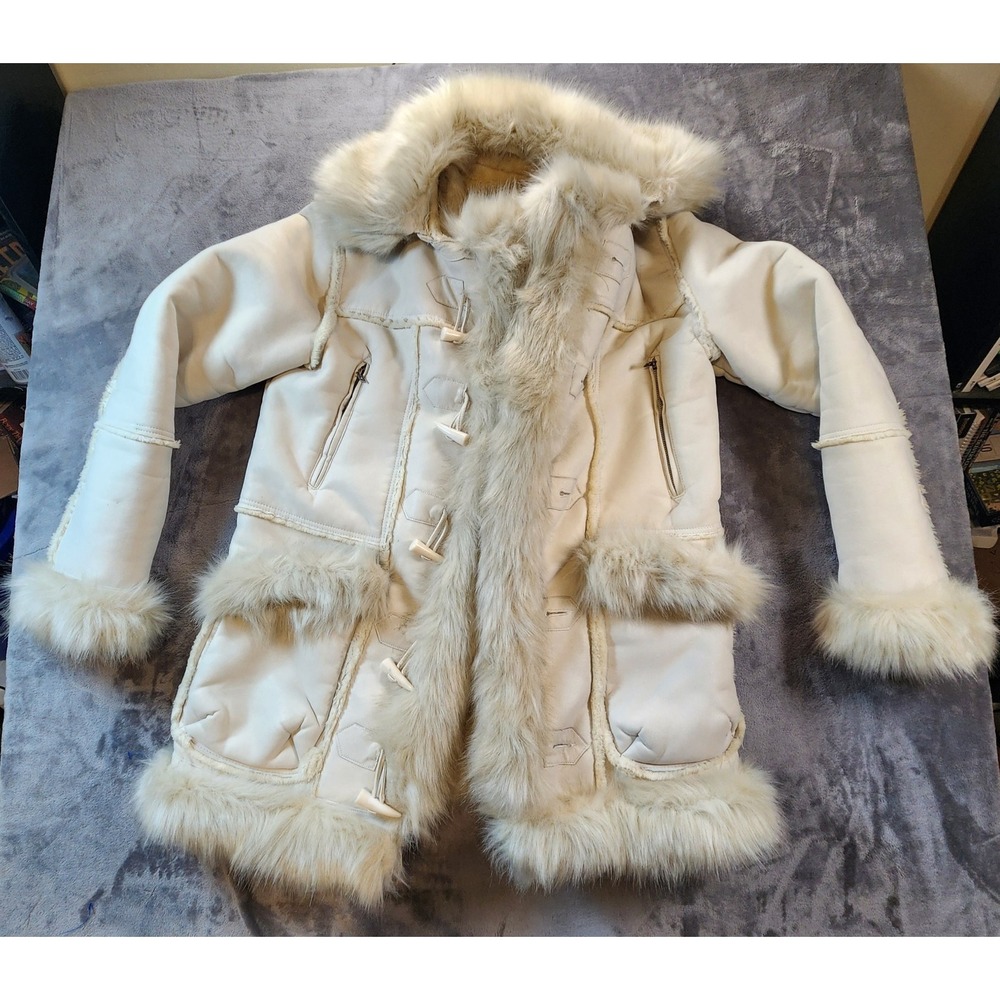 Jordan Craig Jacket Mens Medium White Aspen Shearling Black Label Artic Wolf